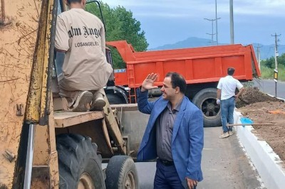 بازدید مهندس ذاکری سرپرست شهرداری چاف و چمخاله